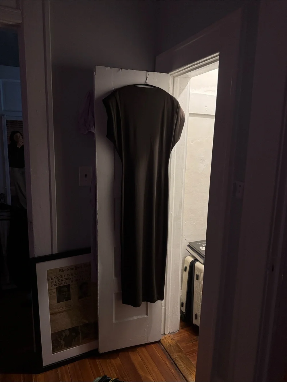 ANTONIO MELANI Olive Green Midi Dress - Picture 2 of 3